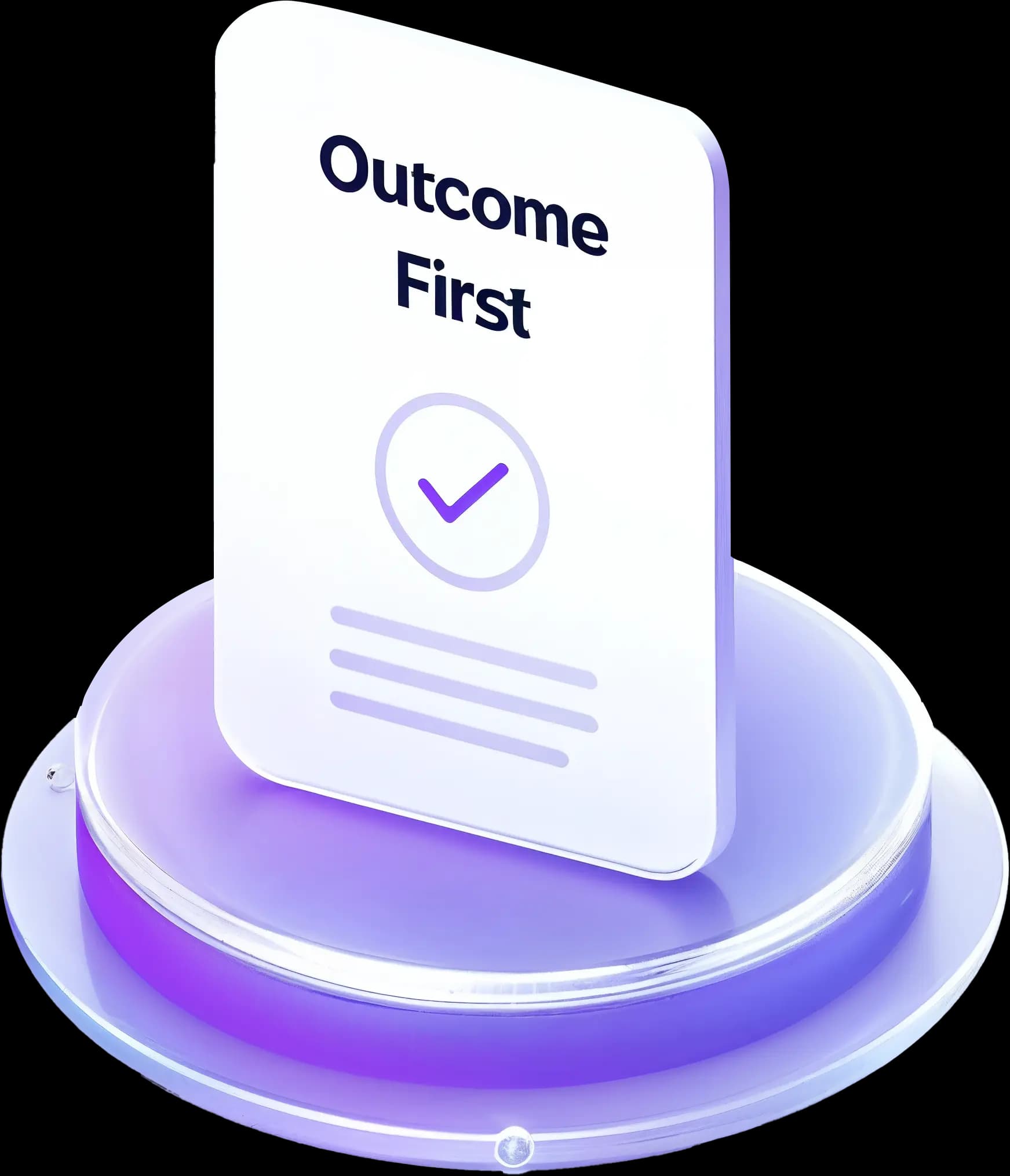 Outcome-first pricing visual